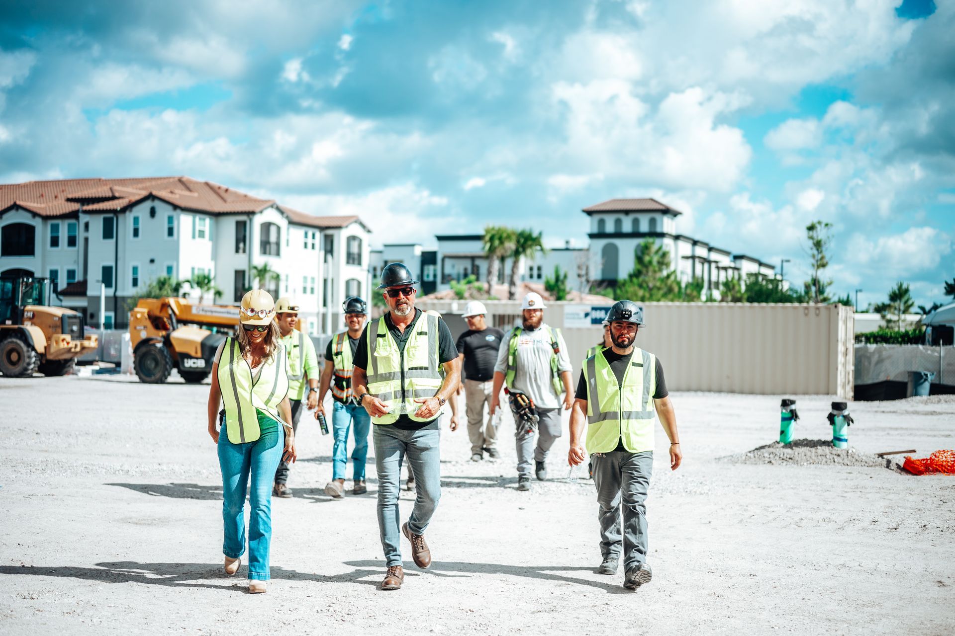 Tandem Electric crew at a construction site